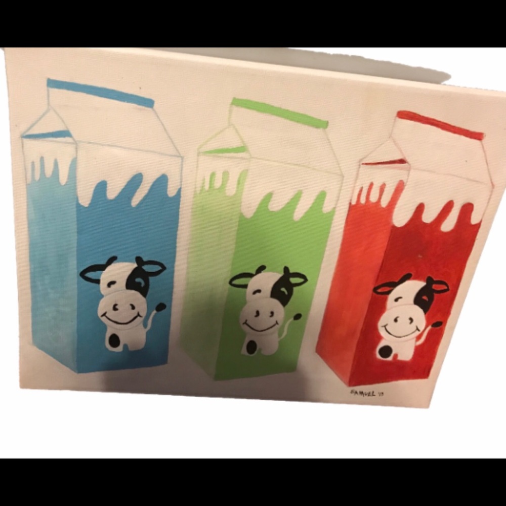Milk & Cookie paintings (original artist) 14x11